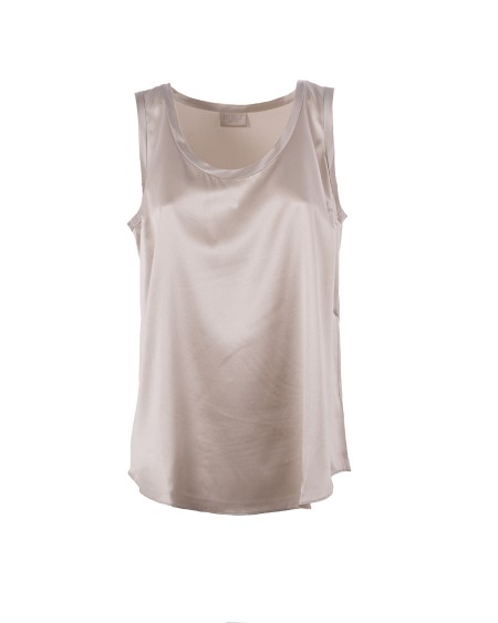 Shop BRUNELLO CUCINELLI Saldi Top: Brunello Cucinelli top reversibile in raso di seta stretch.
Girocollo.
Spalle scoperte.
Composizione: 96% seta, 4% elastan.
Made in Italy.. M0C59E0600-C9593